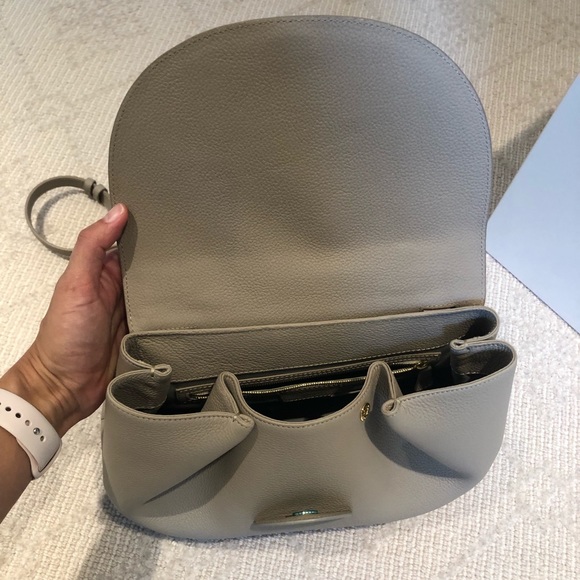 Polene Numero Uno grey handbag bag Like New